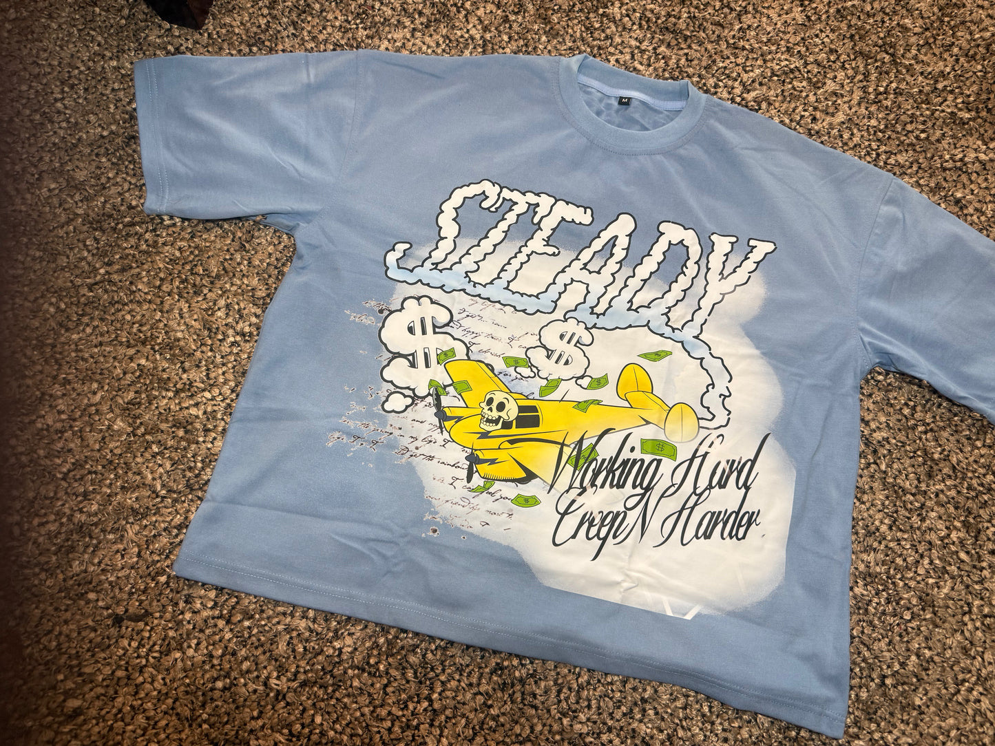 “Steady Working” (blue)