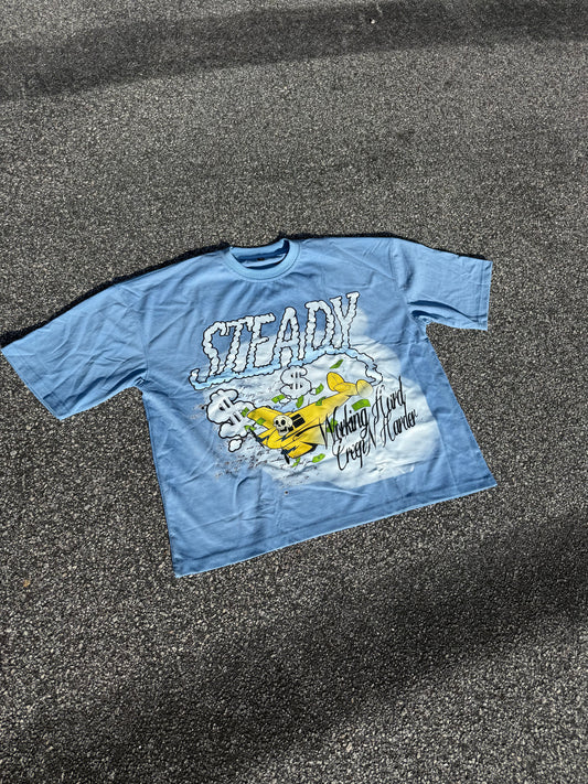 “Steady Working” (blue)